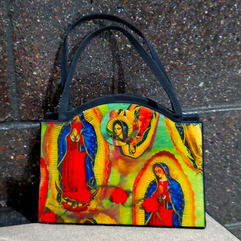 ANGELA FRASCONE VIRGIN MARY HANDBAG